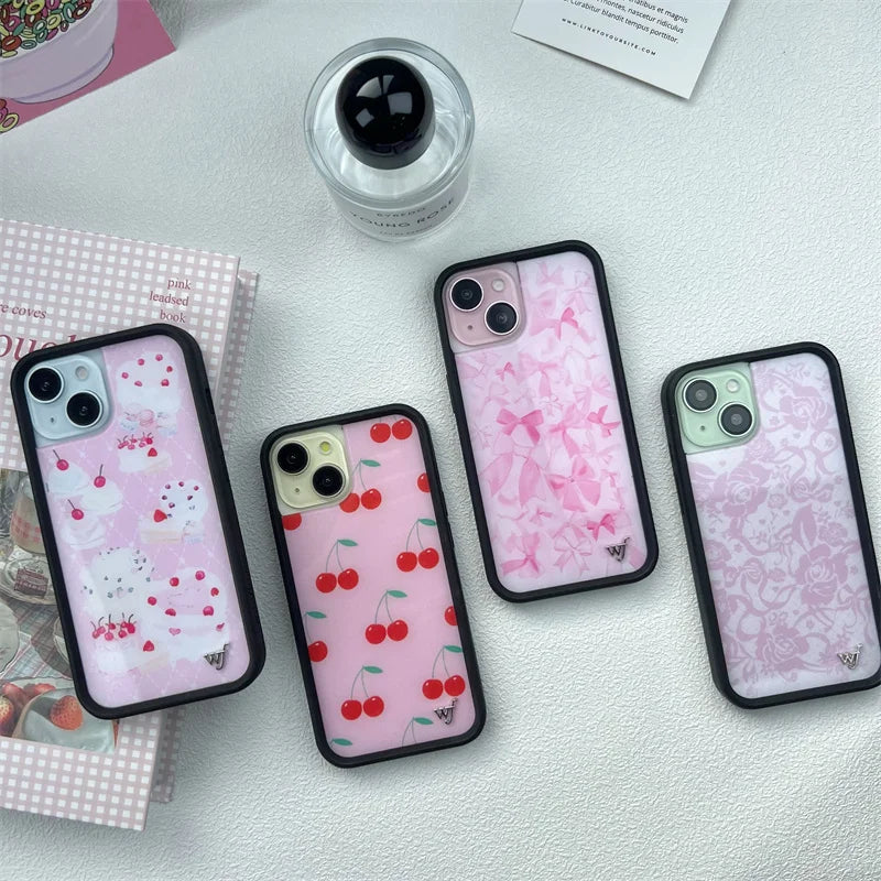 Wildflower 3D Flower Cherry Bow Phone Case