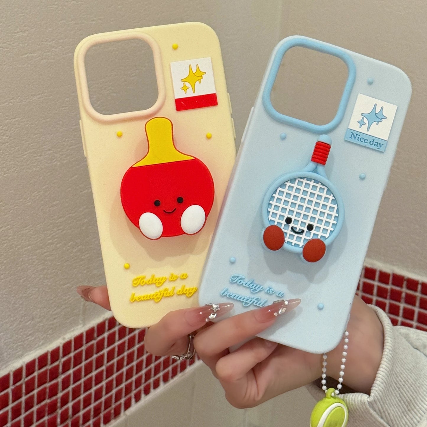 Silicone Holder Sports Racket Phone Case