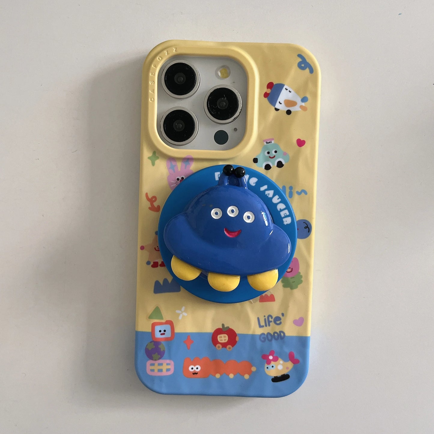 Magnetic Crease Toy Flying Saucer Car Phone Case