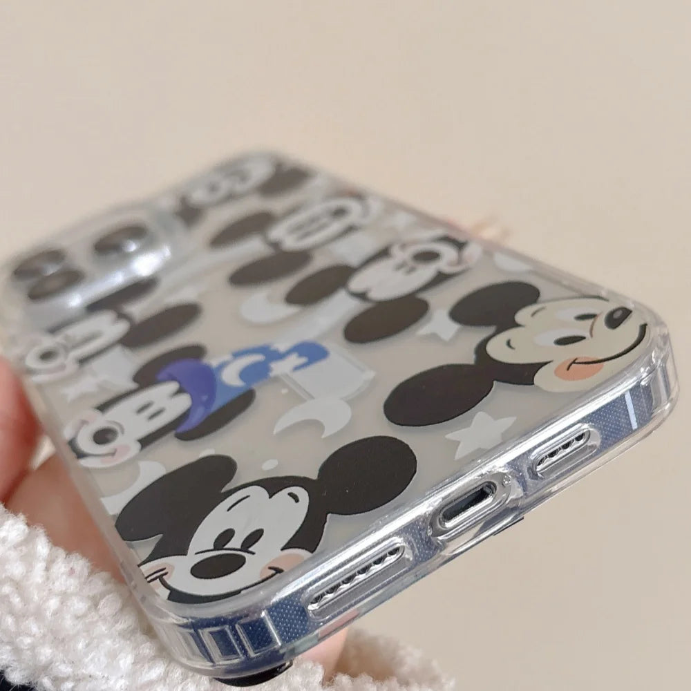 Cute Cartoon Colorful Mickeys Magnetic Clear Phone Case
