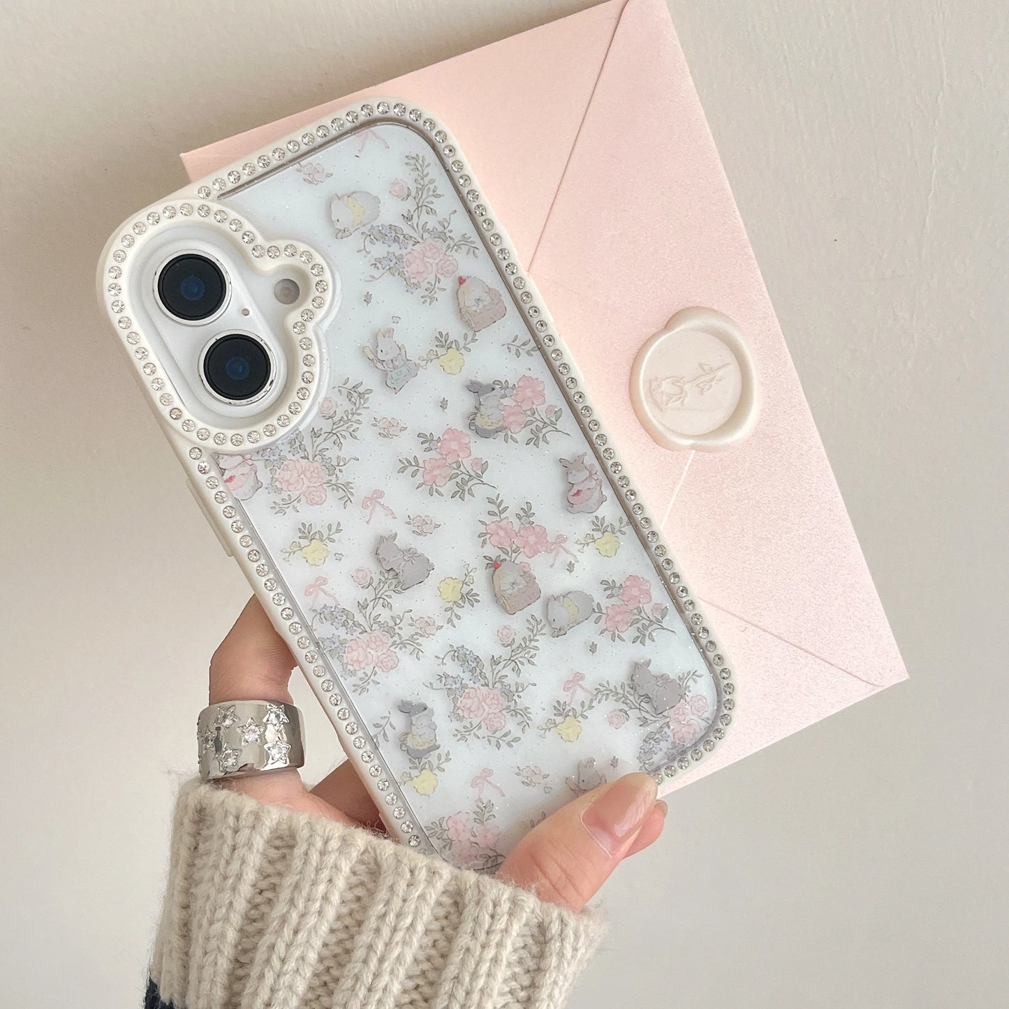 Pastoral Flower Rabbit Phone Case