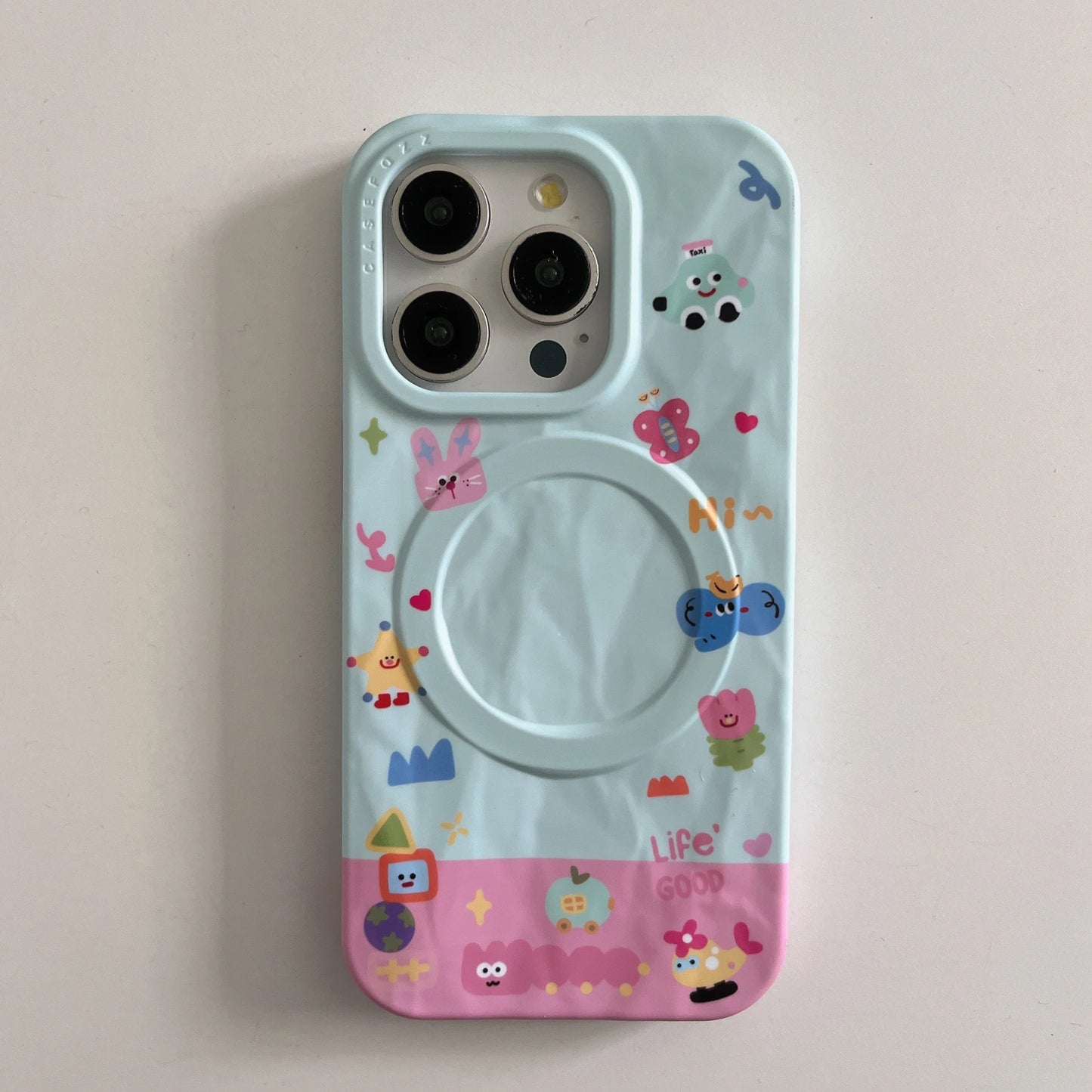 Magnetic Crease Toy Flying Saucer Car Phone Case