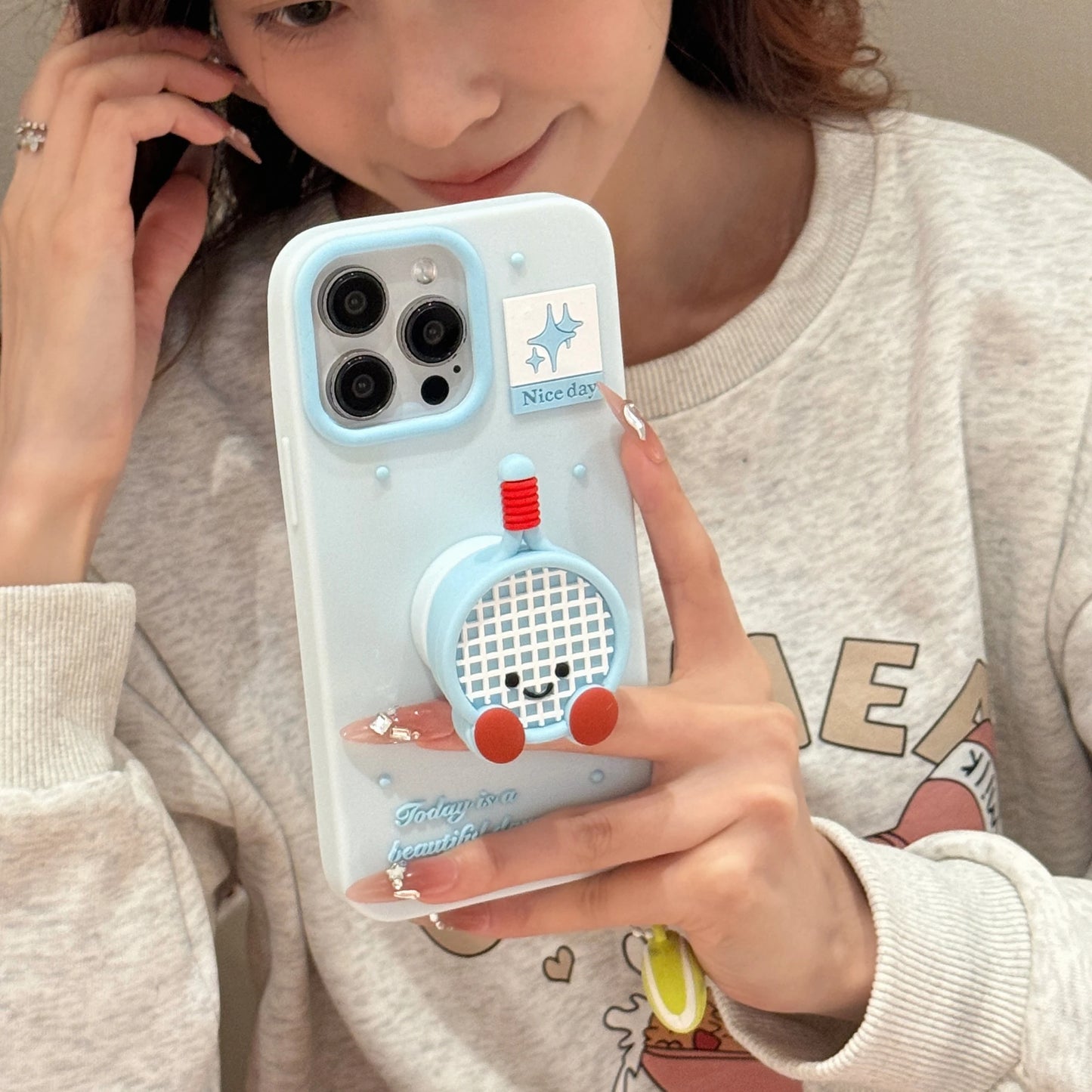 Silicone Holder Sports Racket Phone Case