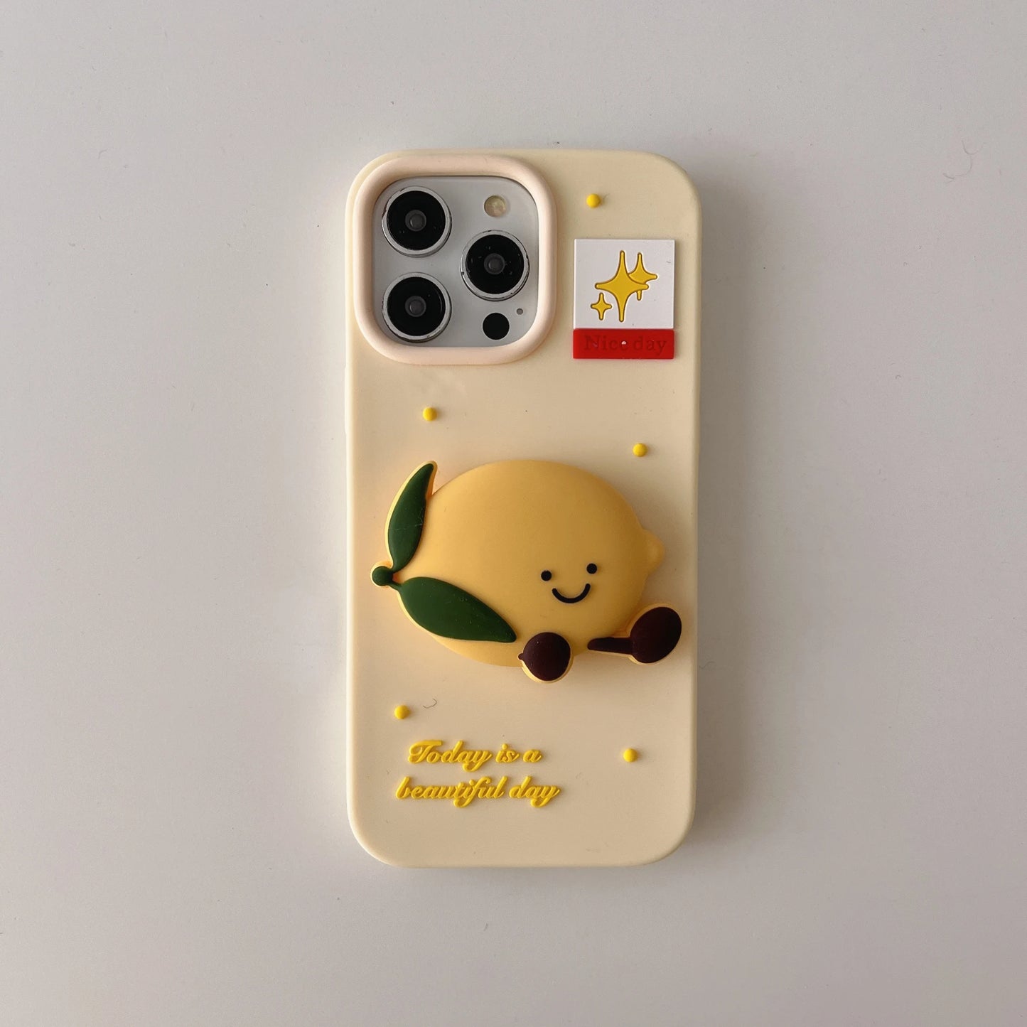 Silicone Eggplant Cherry Cartoon iPhone Case