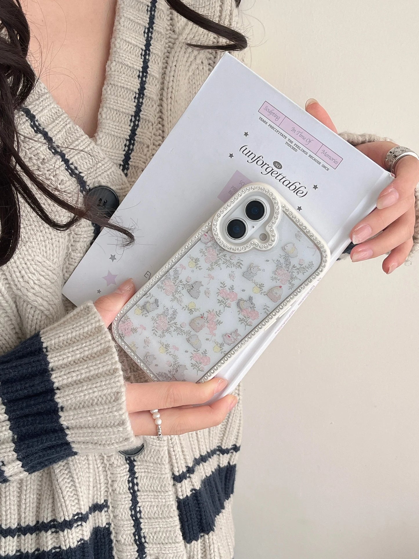 Pastoral Flower Rabbit Phone Case