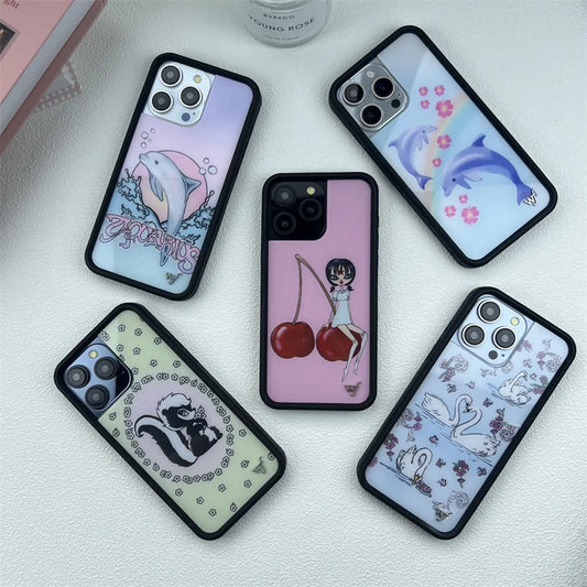 Wildflower Ins Cute Animal Phone Case
