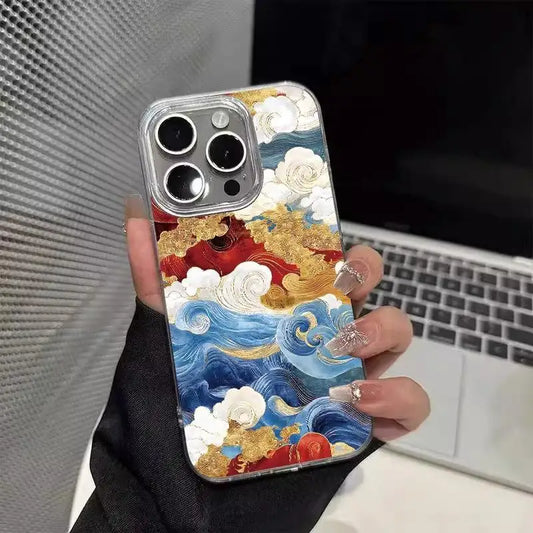 Rosy Clouds Cover Screen Protector Casing Phone Case