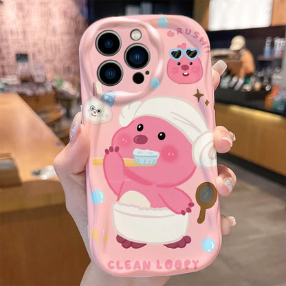 Loopy Wave Soft Silicone Shockproof Phone Case