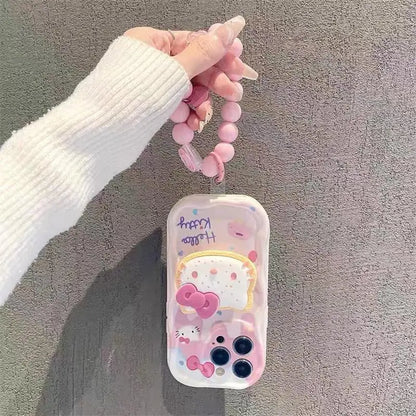 Kuromi Hello Kitty Bracket Bracelet Phone Case