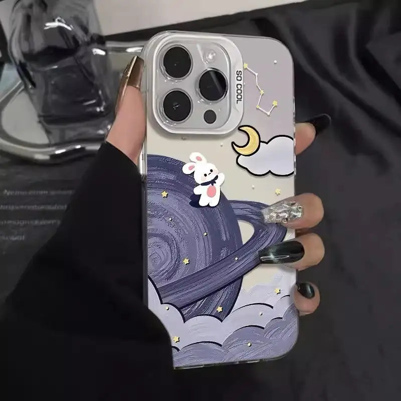 Planet Bunny Shockproof Cover Screen Protector Casing Phone Case
