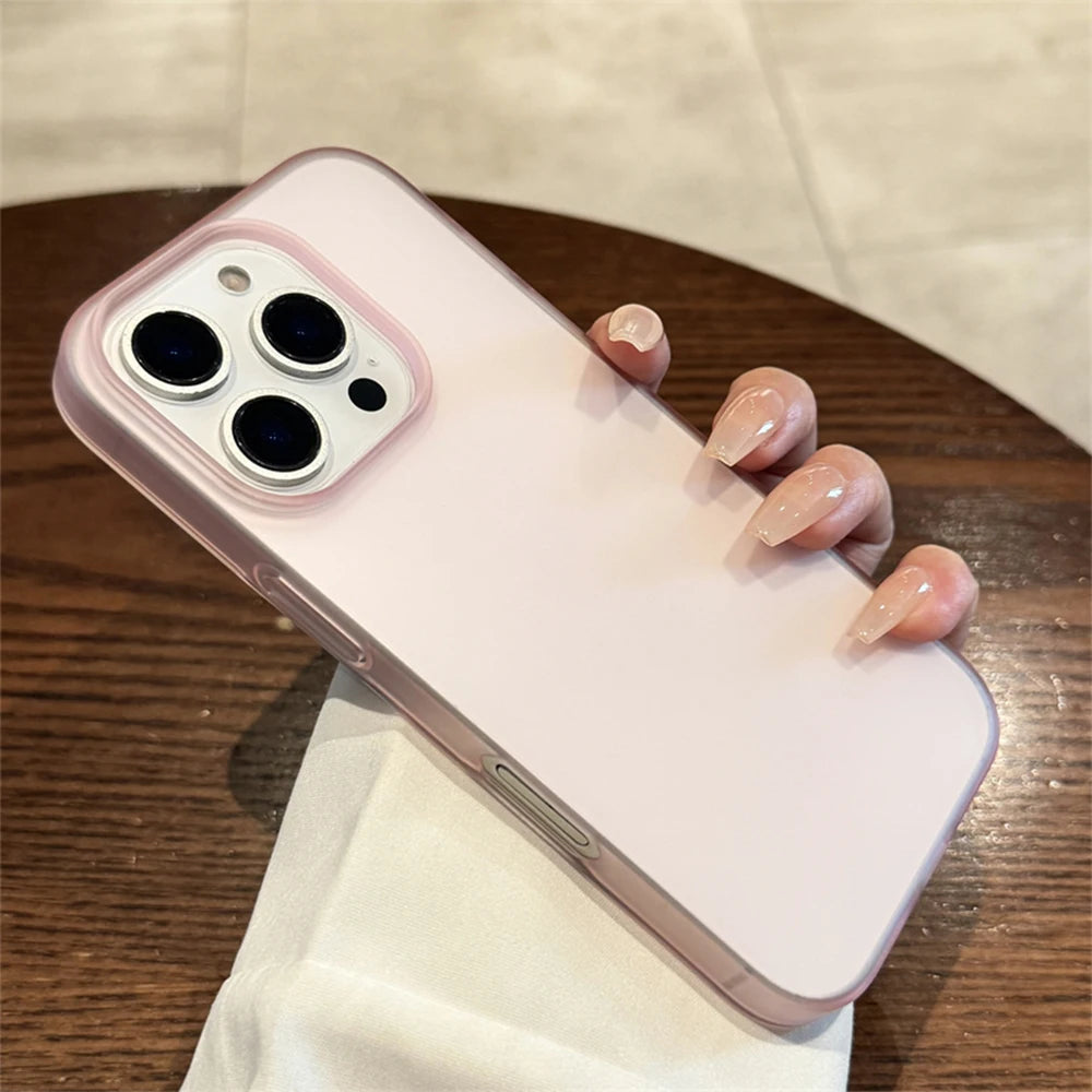 Soft Matte Candy Transparent Phone Case