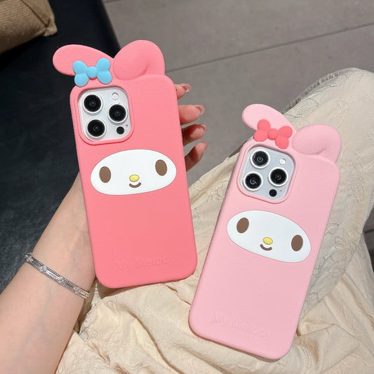 Girls' Favorite Comfortable Plush Silicone Gel Kawaii Melody Practical Phone Case