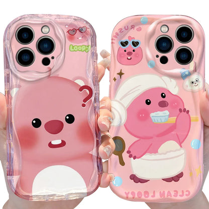 Loopy Wave Soft Silicone Shockproof Phone Case