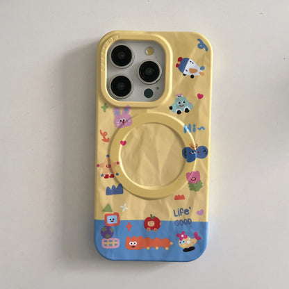Magnetic Crease Toy Flying Saucer Car Phone Case