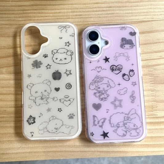 Cat Melody Rilakkuma With Phone Case