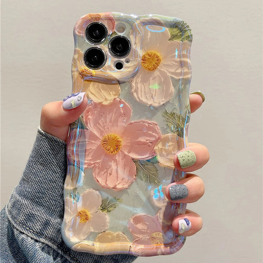 Retro Oil Painting Phone Case Luxury