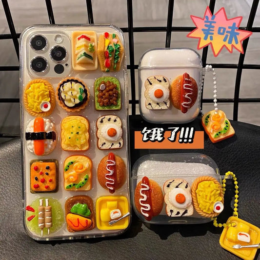 Three Dimensional Snack Sushi Pattern Phone Case
